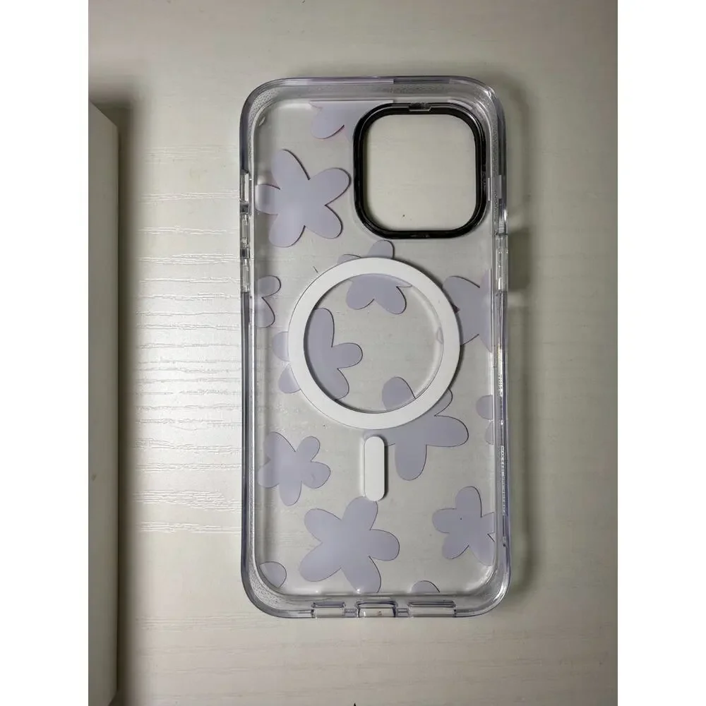 casetify iphone 14 pro max case magsafe - PINK FLOWER POWER